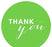 Chic Thank You Circle Favor Labels-Set of 40-Andaz Press-Ivory-