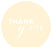 Chic Thank You Circle Favor Labels-Set of 40-Andaz Press-Ivory-