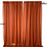 Chiffon Backdrop Wedding Curtains-Set of 1-Koyal Wholesale-Terracotta-