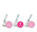 Christening or Baptism Hershey's Kisses Stickers-Set of 216-Andaz Press-Girl-