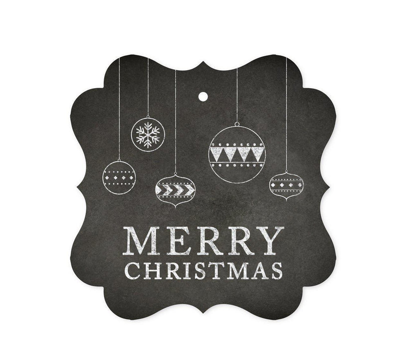 Christmas Fancy Frame Gift Tags-Set of 24-Andaz Press-Merry Christmas - Chalkboard-