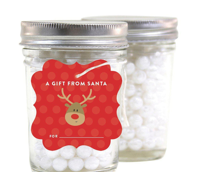 Christmas Fancy Frame Gift Tags-Set of 24-Andaz Press-A Gift From Santa-