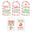 Christmas Self Adhesive Gift Sticker Labels Classic Gift Labels , Craft Supplies Xmas Wrapping-Set of 20-Andaz Press-Vintage Merry Christmas From Santa-