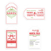 Christmas Self Adhesive Gift Sticker Labels Classic Gift Labels , Craft Supplies Xmas Wrapping-Set of 20-Andaz Press-Vintage Merry Christmas From Santa-