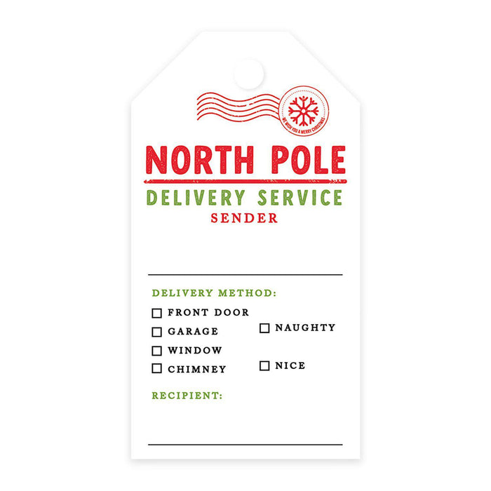 Printable Christmas Gift Tags, Gift Tags for Christmas, Teacher Gift Tags,  Special Delivery North Pole Gift Tags, Holiday Tags for Presents 