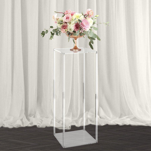 Clear Acrylic Floral Stand, Set of 1-Set of 1-Koyal Wholesale-