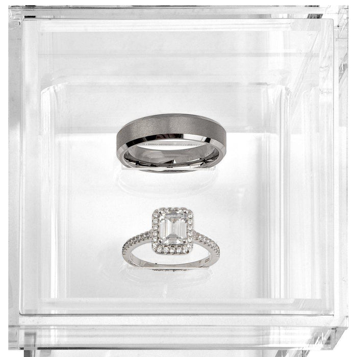 Clear Acrylic Ring Box-Set of 1-Koyal Wholesale-Clear-
