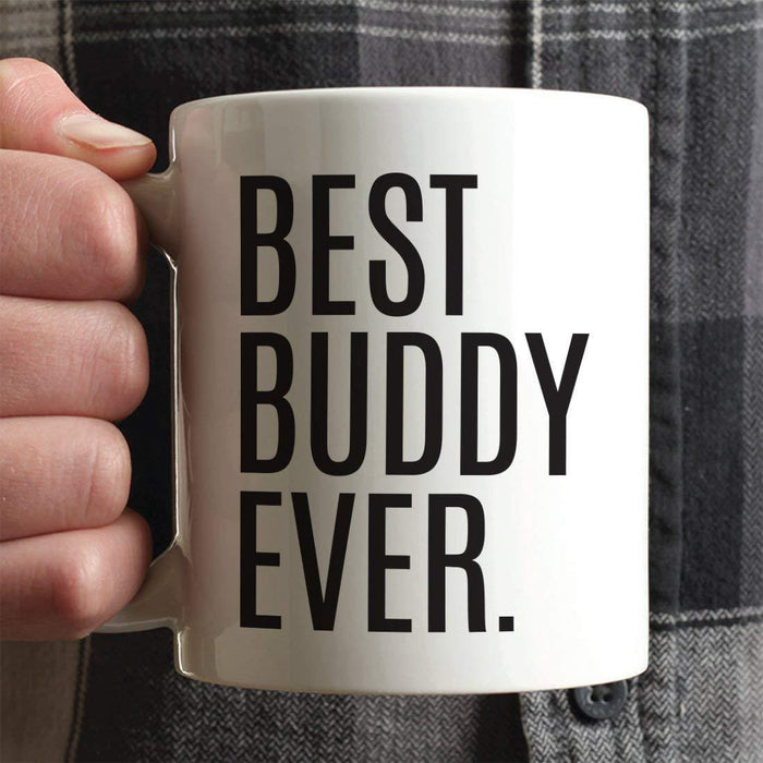 Coffee Mug Birthday Gift, Best Buddy Ever-Set of 1-Andaz Press-