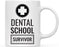 Coffee Mug, Dental School Survivor, Emergency Symbol Graphic-Set of 1-Andaz Press-