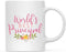 Coffee Mug Gag Gift, World's Best Principal, Floral Design-Set of 1-Andaz Press-