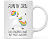 Coffee Mug Gift, Aunticorn Like A Normal Aunt. But More Awesome, Unicorn Graphic-Set of 1-Andaz Press-