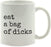 Coffee Mug Gift, Typewriter Style, Eat a Bag of Dicks-Set of 1-Andaz Press-