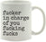 Coffee Mug Gift, Typewriter Style, Fucker in Charge of You Fucking Fucks-Set of 1-Andaz Press-