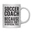 Coffee Mug Teacher Gag Gift, Soccer Coach Because Badass Isn't an Official Title-Set of 1-Andaz Press-