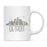Colorful City Skyline City Name Graphic Coffee Mug-Set of 1-Andaz Press-Atlanta-