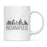 Colorful City Skyline City Name Graphic Coffee Mug-Set of 1-Andaz Press-Atlanta-