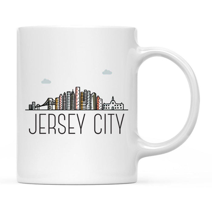 Colorful City Skyline City Name Graphic Coffee Mug-Set of 1-Andaz Press-Atlanta-