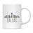 Colorful City Skyline City Name Graphic Coffee Mug-Set of 1-Andaz Press-Dallas-