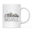 Colorful City Skyline City Name Graphic Coffee Mug-Set of 1-Andaz Press-Nashville-