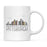 Colorful City Skyline City Name Graphic Coffee Mug-Set of 1-Andaz Press-Pittsburgh-