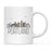 Colorful City Skyline City Name Graphic Coffee Mug-Set of 1-Andaz Press-Portland-