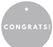 Congrats! Circle Gift Tags, Modern Style-Set of 24-Andaz Press-Ivory-