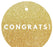 Congrats! Circle Gift Tags, Modern Style-Set of 24-Andaz Press-Ivory-