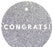 Congrats! Circle Gift Tags, Modern Style-Set of 24-Andaz Press-Ivory-