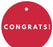 Congrats! Circle Gift Tags, Modern Style-Set of 24-Andaz Press-Ivory-