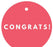 Congrats! Circle Gift Tags, Modern Style-Set of 24-Andaz Press-Ivory-
