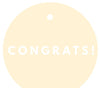 Congrats! Circle Gift Tags, Modern Style-Set of 24-Andaz Press-Ivory-