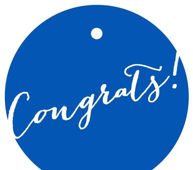 Congrats! Circle Gift Tags, Whimsical Style-Set of 24-Andaz Press-Ivory-