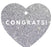 Congrats! Heart Gift Tags, Modern Style-Set of 30-Andaz Press-Ivory-
