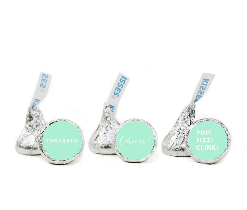 Congrats Pop Fizz Clink Hershey's Kisses Stickers-Set of 216-Andaz Press-Ivory-