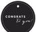 Congrats to You! Circle Gift Tags, Chic Style-Set of 24-Andaz Press-Ivory-