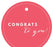 Congrats to You! Circle Gift Tags, Chic Style-Set of 24-Andaz Press-Ivory-