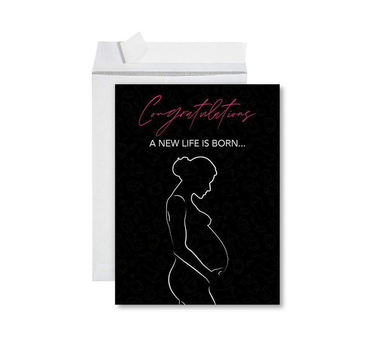 Congratulations Jumbo Card With Envelope, Wedding Greeting Card for Couples-Set of 1-Andaz Press-Wedding Day-