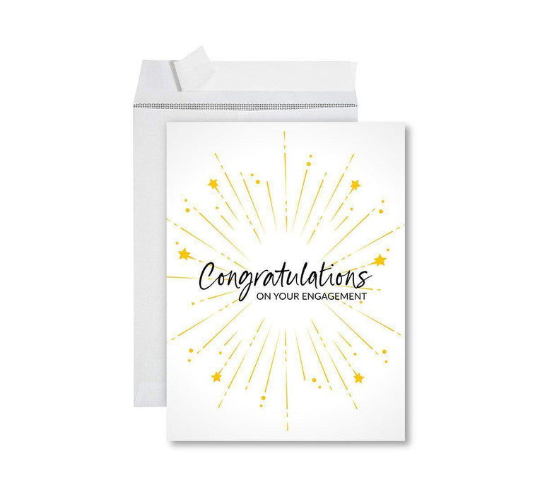 Congratulations Jumbo Card With Envelope, Wedding Greeting Card for Couples-Set of 1-Andaz Press-Wedding Day-