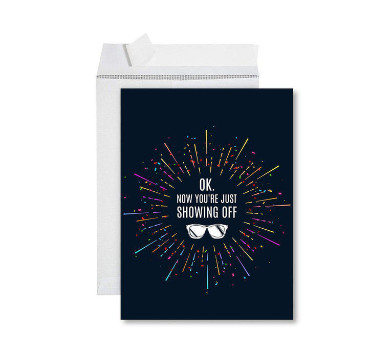 Congratulations Jumbo Card With Envelope, Wedding Greeting Card for Couples-Set of 1-Andaz Press-Just Showing Off-