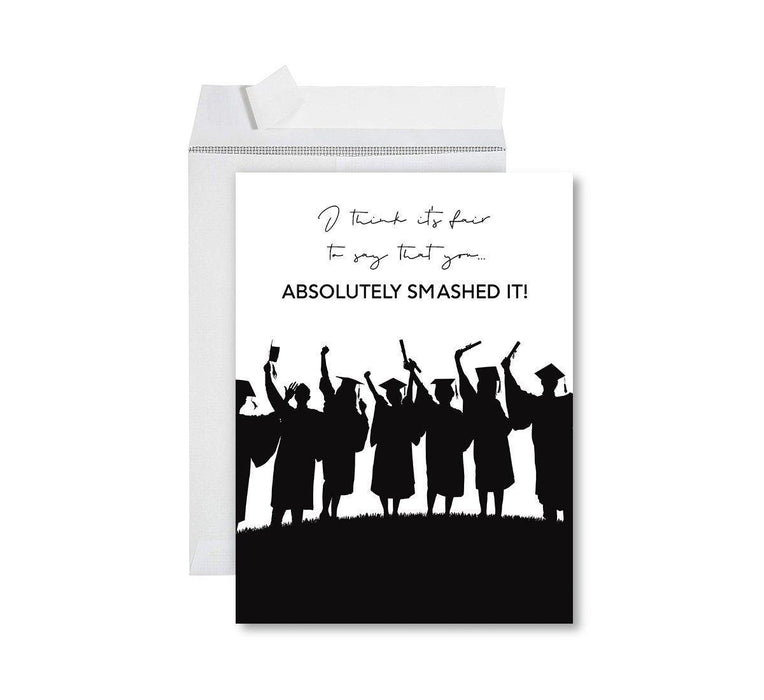 Congratulations Jumbo Card With Envelope, Wedding Greeting Card for Couples-Set of 1-Andaz Press-You Absolutely Smashed It-