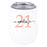 Custom 21st Birthday Wine Tumbler with Lid 12oz Stemless Stainless Steel Insulated-Set of 1-Andaz Press-Blush Pink 21-
