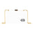 Custom Acrylic Clutch Purse for Bride with Gold Removable Metal Chain - 18 Designs-Set of 1-Andaz Press-Custom Mrs.-