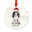 Custom Animal Pet Dog Metal Christmas Ornament, with Santa Hat-Set of 1-Andaz Press-Wire Haired Jack Russell-