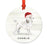 Custom Animal Pet Dog Metal Christmas Ornament, with Santa Hat-Set of 1-Andaz Press-Wire Haired Jack Russell-