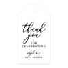 Custom Baby Shower Favor Tags, Thank you for Celebrating Gift Tags with Bakers Twine, 2 x 3.75-Inches-Set of 100-Andaz Press-Minimal Modern-