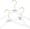 Custom Bridal Hangers, Premium White Wooden Hangers-Set of 1-Andaz Press-Custom Text-