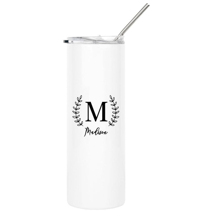 Personalized Tumbler With Lid and Straw, Bridesmaids Gifts, Cheap Tumbler,  Skinny Tumbler, Personalized Gift for her, custom cup