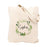 Custom Canvas Floral Tote Bags for Women - 23 Designs-Set of 1-Andaz Press-Greenery Wreath-