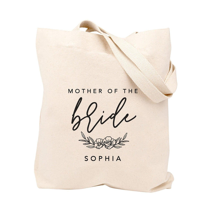 Custom Canvas Tote Bag For Bride-Set of 1-Andaz Press-Bridesmaid Heart-