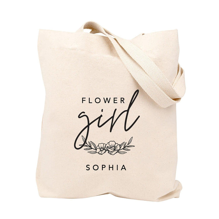 Custom Canvas Tote Bag For Bride-Set of 1-Andaz Press-Bridesmaid Heart-